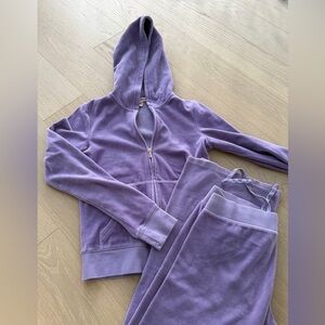 Juicy Couture Purple Hoodie and Sweatpants Set